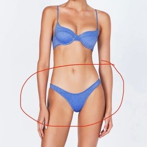 Triangl Romy Marina Sparkle bottoms NWT